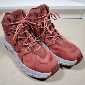 Hoka Anacapa MID GTX Women's Hiking Shoes - Hot Sauce/Cherry Mahogany | US 8.5B